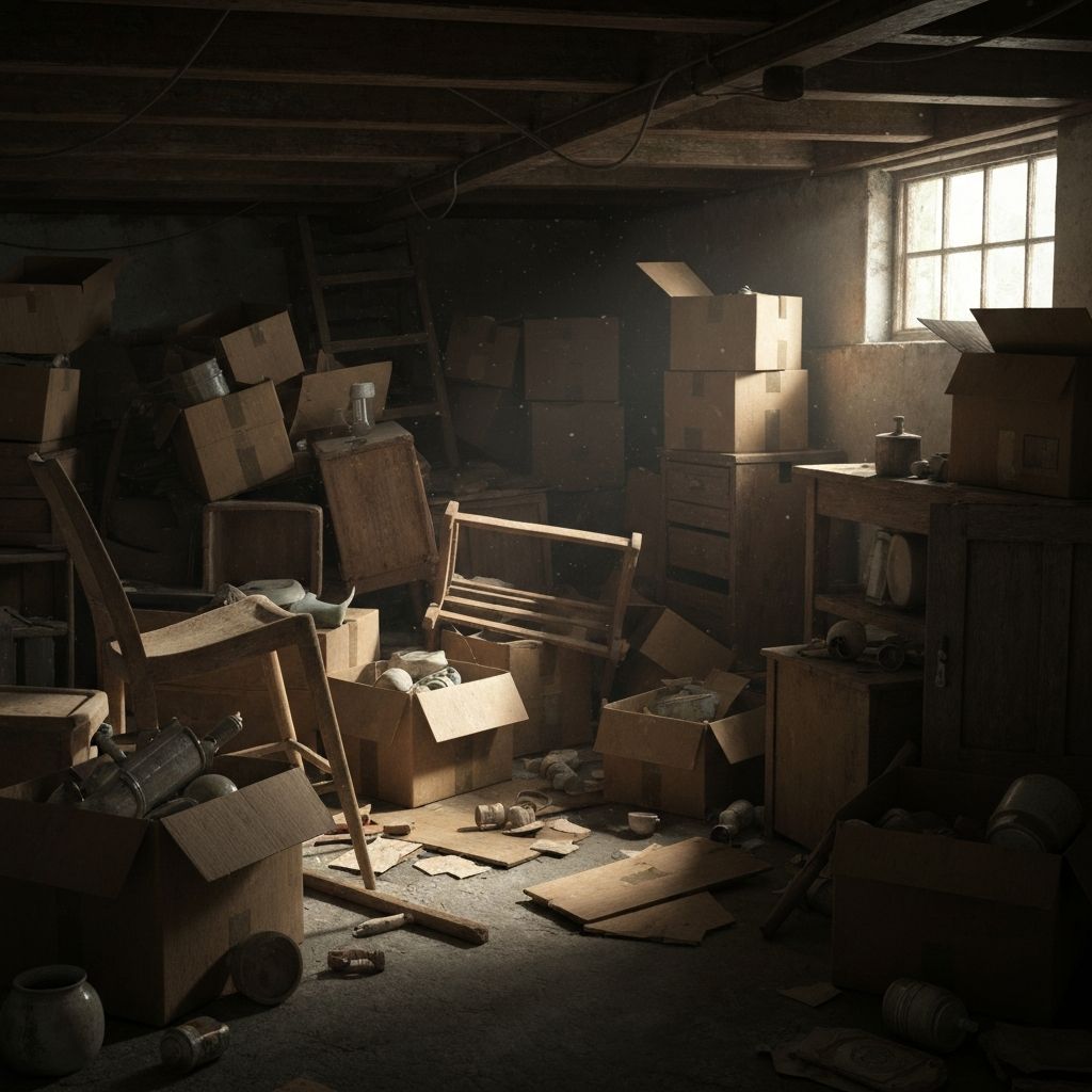 Verwahrloster Keller - Vorher